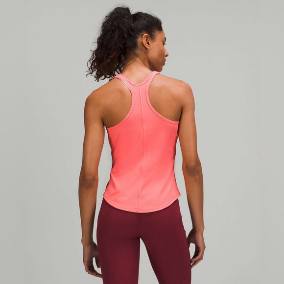 Lululemon Base Pace Ribbed Tank Top in “Raspberry Cream” Color Size 6 - Picture 4 of 10